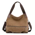 กระเป๋าสะพาย Shoulder bag women's casual solid color new portable messenger bag fashion canvas bag