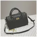 New Women's Bags Pu Leather Solid Cr Mesger Mango Women's Bag Diamond Chec Oulder Handbag