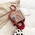 Elegant Female Pearl Tote Bag 2019 Fashion New High Quality Woolen Women's Designer Handbag High capacity Shoulder Messenger Bag
