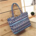 EXCELSIOR New Beach Bag for Women 2020 Floral Print Shoulder Bag Canvas Handbag Shopper Tote bolso mujer feminina sac main femme