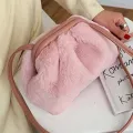 Fashion Elegant Cloud Women Clutch Baguette Shape Bag Pleated Dumpling Shoulder Messenger Bag Phone Cute Lady Crossbody Bag