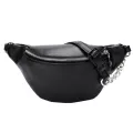 Fashion Chain Fanny Pack Banana Waist Bag New Brand Belt Bag Women Waist Pack PU Leather Chest bag Belly Bag Free Dropshipping