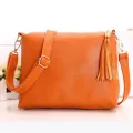 Fashion Brand Design Women Bag Soft Leather Fringe Crossbody Bag Women Messenger Bags Candy Color Shoulder Tassel Bags
