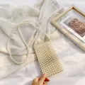 Fashion Mini Pearl Bag Women Handbag Vintage Handmade Beaded Banquet Party Shoulder Bag 2020 Luxury Women's Coin Purse Handbags