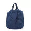 Denim Slouch Bag Casual Jean Fabric Handbag Leisure Korean Style Fashion Japanese Fashion Messenger Top-Handle Bag