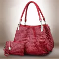 Famous Designer Brand Women Leather Handbags 2020 Luxury Ladies Hand Purse Fashion Shoulder Bags Crocodile