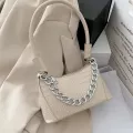 Fashion Design Women's Armpit Handbags Crocodile Pattern PU Leather Ladies Baguette Bag High Quailty Clutch Small Shoulder Bags