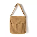 Women Stripes Corduroy Oulder Bag Strap Vintage Canvas Mesger Bags Fe Large Cross Body Bag Handbag Big Totes