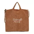 Women Corduroy Oulder Crossbody Bags Fe Eco Cloth Handbag Large Capacity Zier Totes Soft Brdery Mesger Bag
