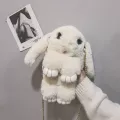 Cute H Bunny Rabbit Women Oulder Bags Cartoon Lady Chains Crossbody Bag Luxury F Fur Mesger Bag Sml Amim Ses