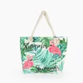 Cartoom Leaf Printed Women Oulder Bag Fe Tote Handbag Lady Ng Bag Large Capacity Mmer Beach Bag