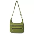 Annmouler Women Oulder Bag Soft Crossbody Bag For Girls Blue Multi-Pocets Mesger Bag Pu Leather Handbag Se