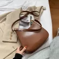 [bxx] Solid Cr Pu Leather Bags For Women Branded Luxury Oulder Crossbody Handbags Trending Lux Hand Bag 092