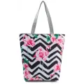Miyahouse Mmer N Leaf Printed Women Handbag Foldable Reusable Beach Bag Large Capacity Canvas Travel Bag For Fe