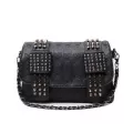 No New Rivet Women Bag Pu Leather Oulder Bags Sull Bag Pun Crossbody Bags For Women Chain Mesger Bag Whdv0934
