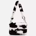 Cow Bag Women Oulder Bag Winter F Anim Fur Handbag For Women Party Lady Sml Underarm Tote Bag Cute Birthday