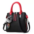 Smooza Pu Leather Womens Mesger Bag Fur Bl Crossbody Flap Bag Fe Oulder Bag Solid Cr Handbags For Women