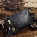 Guarantee 100% Hi Quity Genuine Leather Women's Mesger Vintage Oulder Bag Fe Cross-Body Soft Ca Ng Bags