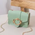 Mini Sml Square Flap Bag Brand Hi Quity Pu Leather Women's Handbag Crocodile Pattern Chain Oulder Mesger Bags