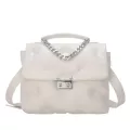 New Ca Chain Oulder Bag Stitching Wild Mesger Brand Fe Totes Crossbody Bags Women Leather Handbag