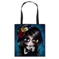 Gothic Cartoon Girl Ca Totes Bag Women Canvas Oulder Bag Ladies Travel Bags Teenager Girl Handbag Ng Bags