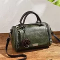 New Flowers Pendant Handbag Women's Boston Bags Single Oulder Bag Ladies Crossbody Bag Pu Mesger Bag
