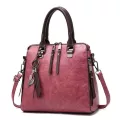 Gure Women Posite Tassel Bag Luxury Leather Se Handbags Famous Designer -Handle Fe Oulder Bag 4pcs/set