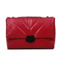 Pu Leather Big Capacity Oulder Handbag Women Solid Lattice Flap Sml Square Crossbody Mesger Bags