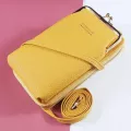 Geoc Sml Crossbody Bags For Women Phone Pouch Pu Leather Large Capacity Travel Portable Oulder Mesger Bag