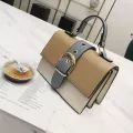 Women's Designer Handbag New Hi Quity Pu Leather Women Bag Contrast Lady Tote Oulder Mesger Bag Crossbody