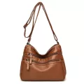 Yogodlns Vintage Oulder Women's Bag Waed Pu Leather Crossbody Bag Multifunction Mesger Bag Large Capacity Lady Handbag