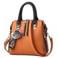 Pu Leather Brdery Women Handbags Totes Bag -Handle Crossbody Oulder Bags Handle Tassel Mesger Bag