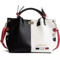 Amberler Women Pu Leather Handbags Large Capacity Tote Bags Ladies Oulder Bag Vintage Fe Crossbody Bags For Women