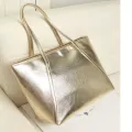 Foreign Trade Silver One-Oulder Bag Europe And The Ted States Tote Large Bag Women's Bag Slo Bag