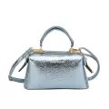 Glossy Women Boston Bag Golden Cr Hi Quity Split Leather Tote Handbags Ladies Oulder Crossbody Bags