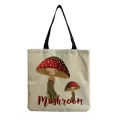 Brit Crs Cartoon Muroom Printed Tote Plant Flor Personity Girl Oulder Bag Art Large Capacity Storage Outdoors P