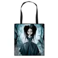 Gothic Cartoon Girl Ca Totes Bag Women Canvas Oulder Bag Ladies Travel Bags Teenager Girl Handbag Ng Bags