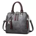 Smooza Vintage Leather Women's Handbags Ladies Mesger Bags Totes Tassel Designer Crossbody Oulder Bag Boston Hand Bags