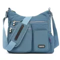 Women Nylon Oulder Bags Multi Zier Pocet Mesger Bags Waterproof Crossbody Bag -Handle Satchel Handbag Tote