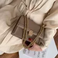 Solid Cr Square Crossbody Bag New Quity Pu Leather Women's Designer Handbag Loc Chain Oulder Mesger Bags