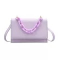 Acrylic Chain Crossbody Bag Women Solid Cr Ladies Oulder Mesger Bag Pu Travel Oulder Pouch
