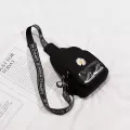 Casual waist bag ladies black waist bag women messenger bag fashion embroidered waist bag girl mobile phone bag cool