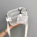 Casual PVC Transparent  2019 Clear Women Crossbody Bags Shoulder Bag Handbag Jelly Small Phone Bags with Card Holder Wide Straps