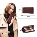 Cobbler Legend Long Genuine Leather Wallet Women 2019 Cards Holder Female Zipper Purses with Phone Bag Big Valet Carteira