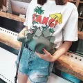 Creative Chameleon Cartoon Handbags Flap 3D Funny Dinosaur Animal Messenger Bag Panelled Shoulder Crossbody Bags for women 2020