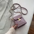 Crocodile pattern Square Crossbody bag 2020 New High quality Leather Women's Designer Handbag Lock Chain Shoulder Messenger Bag