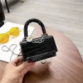 Crocodile pattern Ladies Small Handbags Fashion Daisy Chains Women Mini Crossbody Bags Designer Party Clutch Purse Girls Flap