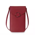 Homari Touch Screen Women Wlets Mobile Phone Se Smartphone Leather Mini Wlet Bag Oulder Strap Waterproof Touch Bag