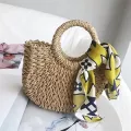 Ca Scarves Rattan Women Handbags Wicer Wen Basets Oulder Crossbody Bag Bohian Mmer Beach Straw Bags Ladies Ses