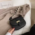 Fe Pu Leather Clamell Wide Strap Oulder Bags Cr Sml Square Mesger Bag Women's Retro Wild Style Handbags Sac